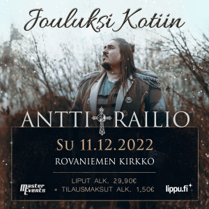 Kuvassa laulaja Antti Railio
