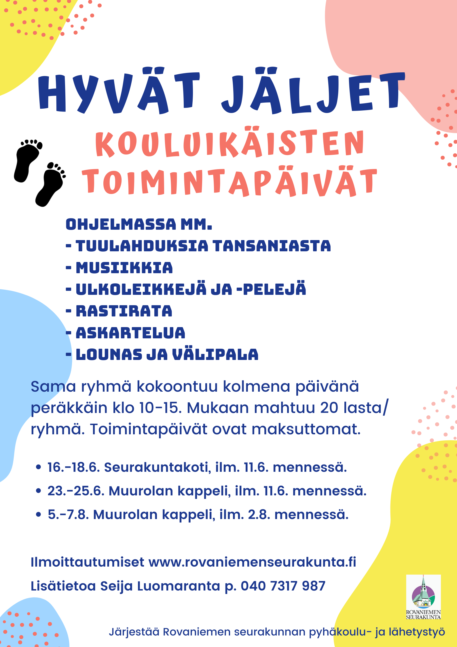 Kuvassa on sama teksti kuin ilmoituksessa